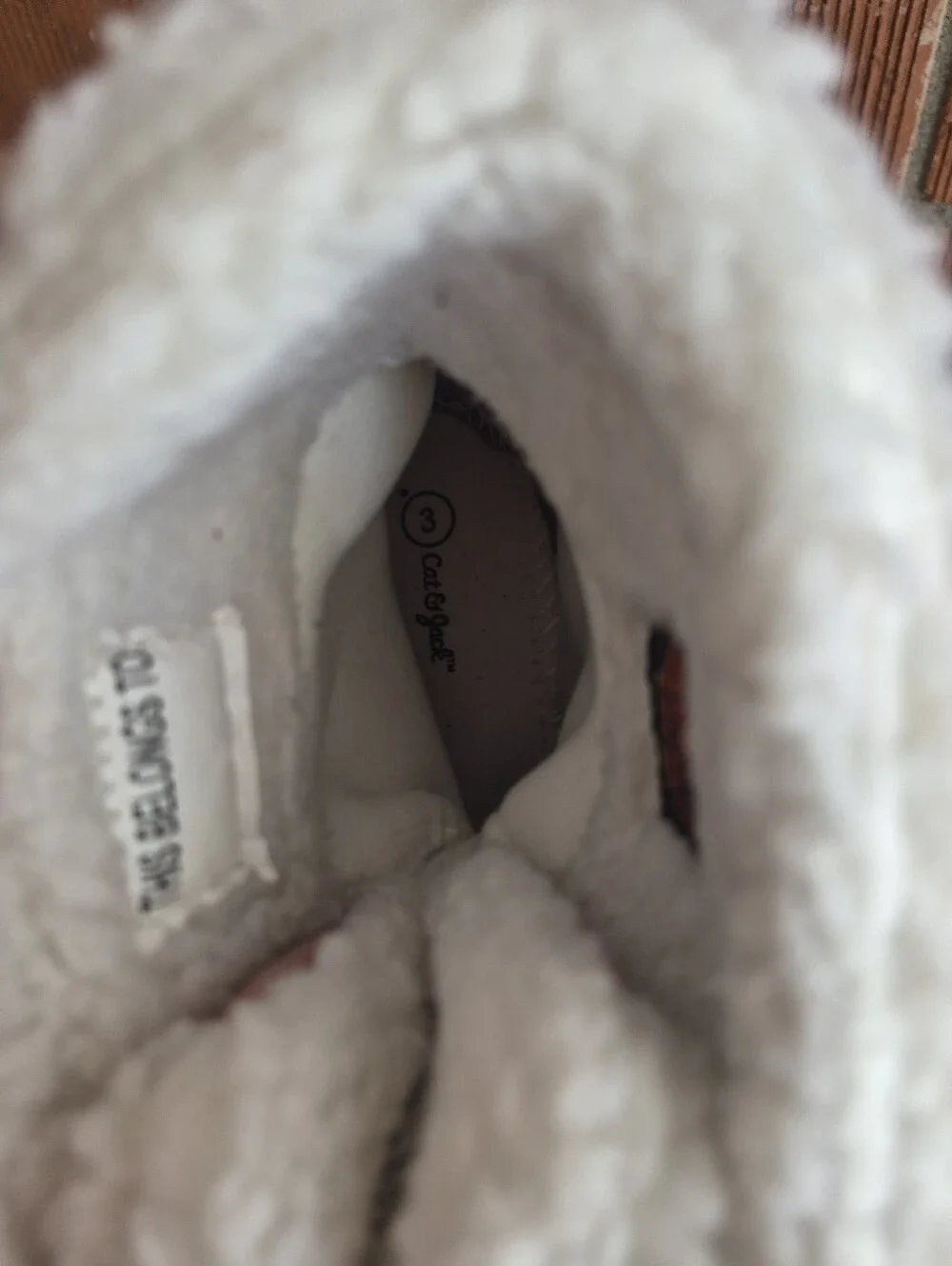 Kids Pink Winter Boots with Faux Fur Lining Size 3